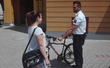 Kerékpárt lopott, a pápai rendőrök elfogták