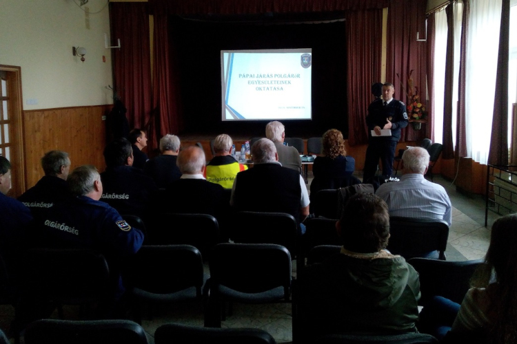 Képzés a Pápai járás polgárőreinek