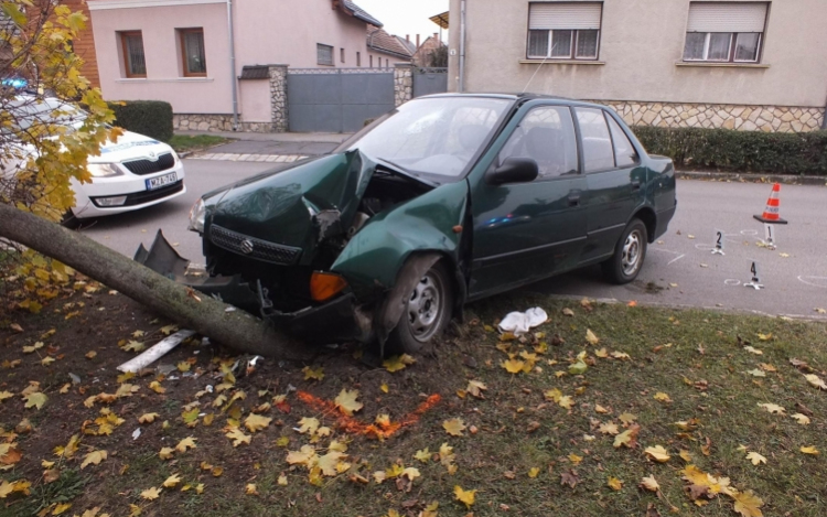 Ellopott egy Suzukit, majd nekihajtott egy fának