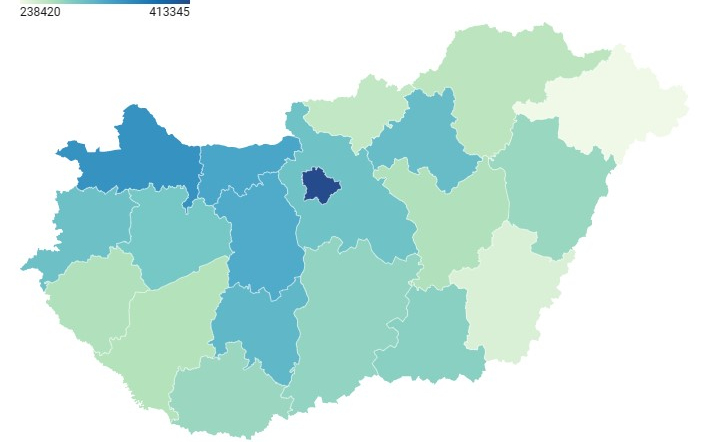 Megyénkben 50 ezer forinttal keresünk kevesebbet átlagban, mint Győr-Moson-Sopronban