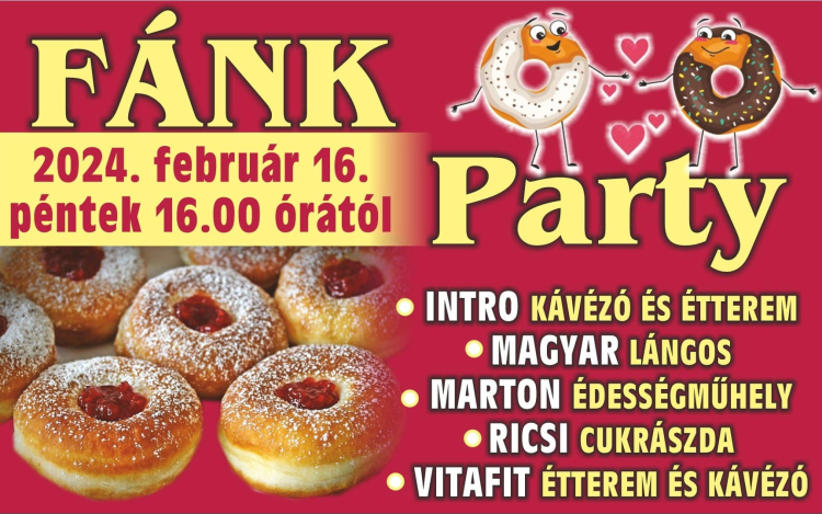 Fánk partyval, koncertekkel és hosszú nyitva tartással jön a péntek!