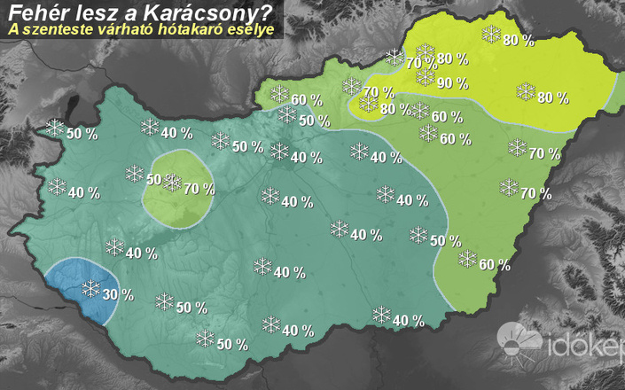 Van esély a fehér karácsonyra! 
